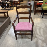 Arhaus Solid Wood Ladderback Captain DINING CHAIRS 23w18d40h