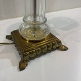 Chapman Fine French Empire Glass Column Candelabra TABLE LAMP 12Wx7Dx35H