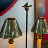 Chapman Fine French Empire Glass Column Candelabra TABLE LAMP 12Wx7Dx35H