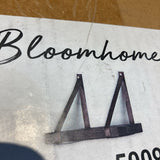 Bloomhome Holly Leather Strap Wall Shelf Small ACCESSORIES 11w8d16h