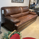 Bonded Leather Wide Arm SOFA Brown 92Wx40Dx37H