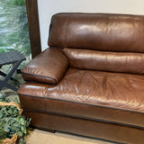 Bonded Leather Wide Arm SOFA Brown 92Wx40Dx37H