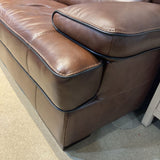 Bonded Leather Wide Arm SOFA Brown 92Wx40Dx37H