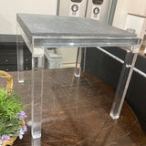 Made Goods Cassian Acrylic Legs END/SIDE TABLE 25w22d22h