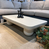 Lulu and Georgia Clouded Rectangular COFFEE/COCKTAIL TABLE 55w30d13h