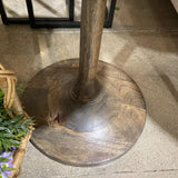 Wood Pedestal SIDE TABLE 21Wx23H