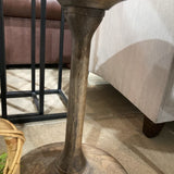 Wood Pedestal SIDE TABLE 21Wx23H