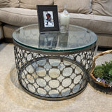 Arhaus Naomi Round Glass Top COFFEE/COCKTAIL TABLE 30d19h