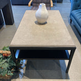 Baker Furniture Billie Sofield Textured Stone Top COFFEE/COCKTAIL TABLE 50w30d20h