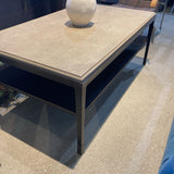Baker Furniture Billie Sofield Textured Stone Top COFFEE/COCKTAIL TABLE 50w30d20h