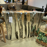 Freeform Silver Leaf Console CONSOLE TABLE 51w14d34h