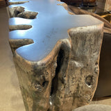 Freeform Silver Leaf Console CONSOLE TABLE 51w14d34h