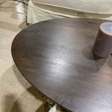 Terra Oval Fluted Lift-Top COFFEE/COCKTAIL TABLE Dark Brown 48w28d15h