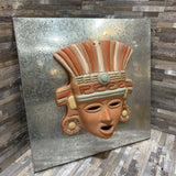 Aztec Mayan Ceramic Clay Mask Wall Art ART WORK 16x16