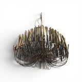 Arteriors Home Tilda Large Chandelier LIGHTING Black 36d38h