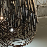 Arteriors Home Tilda Large Chandelier LIGHTING Black 36d38h