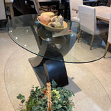 Modern Zola Oval DINING TABLE 72w42d30h