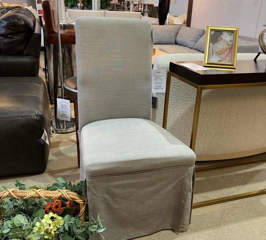 Basset Mirror Co. Skirted Parsons Chair DINING CHAIRS 20w20d38h