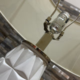 Pacific Coast Lighting Starburst Poly Geometric TABLE LAMP Matte White 15d29h