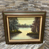 Framed Serene Landscape ART WORK 24x21