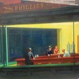 Edward Hopper Nighthawks 1942 Print on Canvas ART WORK 40Wx26H
