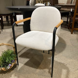 CB2 Avont White Performance Fabric DINING CHAIRS 21w22d31h