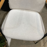 CB2 Avont White Performance Fabric DINING CHAIRS 21w22d31h
