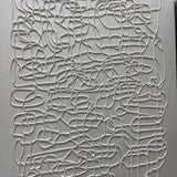 Monochromatic Applied Texture to Cotton Canvas ART WORK 30Wx40H