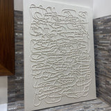 Monochromatic Applied Texture to Cotton Canvas ART WORK 30Wx40H