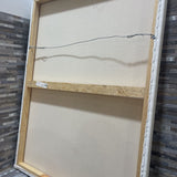 Monochromatic Applied Texture to Cotton Canvas ART WORK 30Wx40H