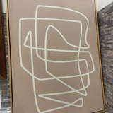 Modern Minimalist Line Drawing Print on Canvas ART WORK 30Wx40H