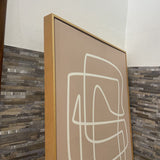 Modern Minimalist Line Drawing Print on Canvas ART WORK 30Wx40H