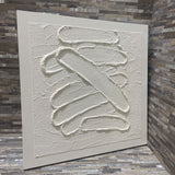 Hand Embellished Modern Abstract on Canvas ART WORK 24Wx24H