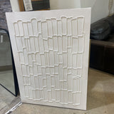 Monochromatic Applied Texture to Cotton Canvas ART WORK 36Wx48H