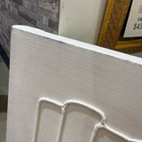 Monochromatic Applied Texture to Cotton Canvas ART WORK 36Wx48H