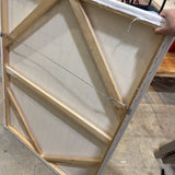 Monochromatic Applied Texture to Cotton Canvas ART WORK 36Wx48H