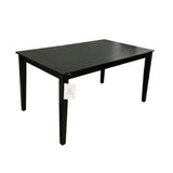 Mooring Rectangular DINING TABLE Black 59w35.5d29h