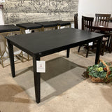 Mooring Rectangular DINING TABLE Black 59w35.5d29h
