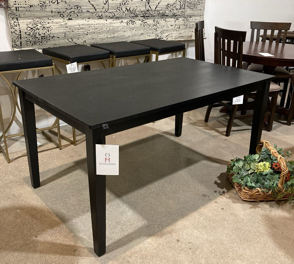Mooring Rectangular DINING TABLE Black 59w35.5d29h