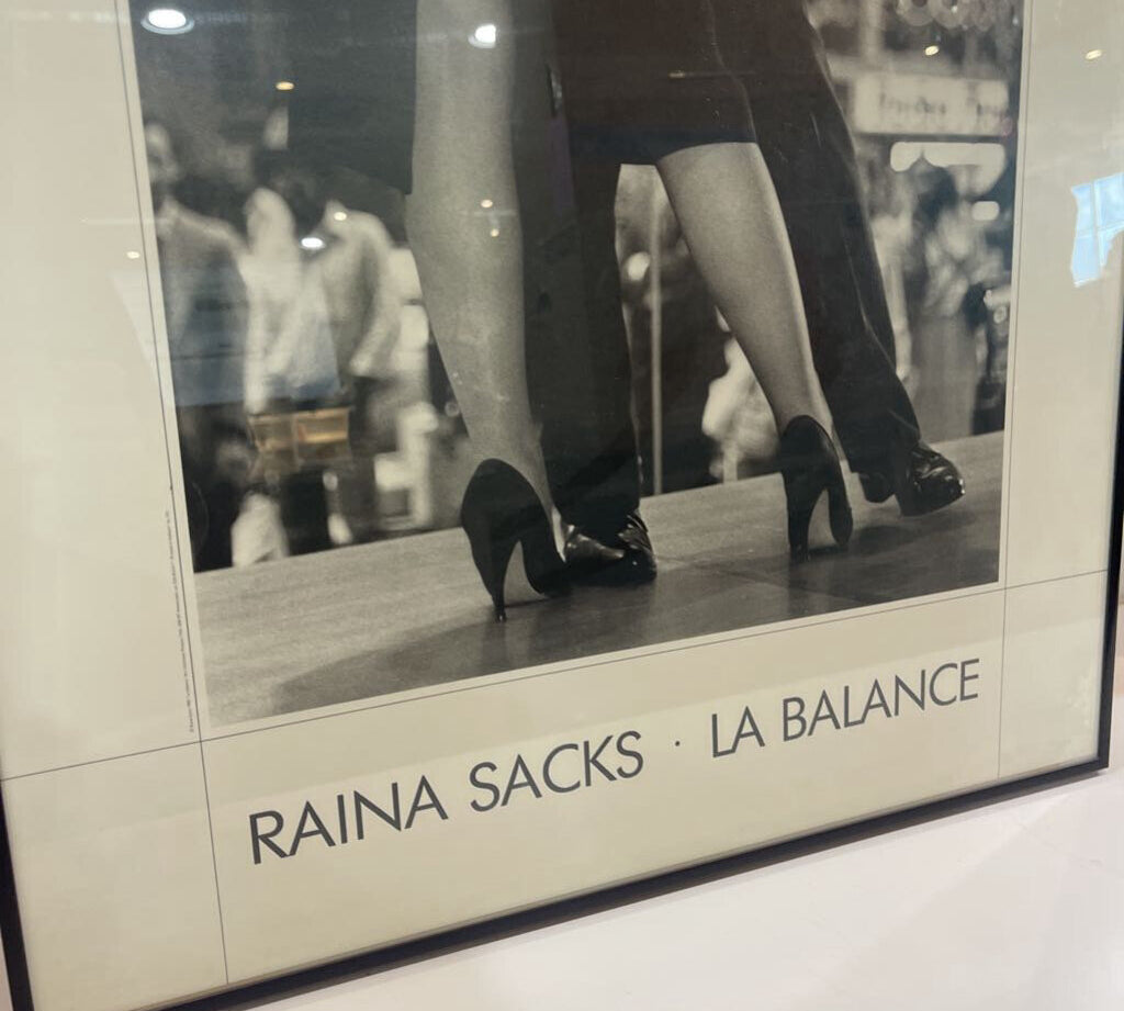 1980 Raina Sacks "La Balance" Poster Print ART WORK 20Wx28H