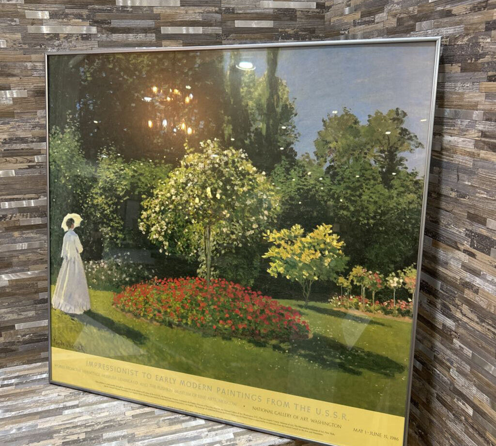 Claude Monet Exhibition Framed Poster ART WORK 32x30