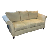 Walter E Smithe Riley Chenille Chenille 3-Seat SOFA Ivory 78Wx35Dx28H