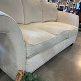 Walter E Smithe Riley Chenille Chenille 3-Seat SOFA Ivory 78Wx35Dx28H