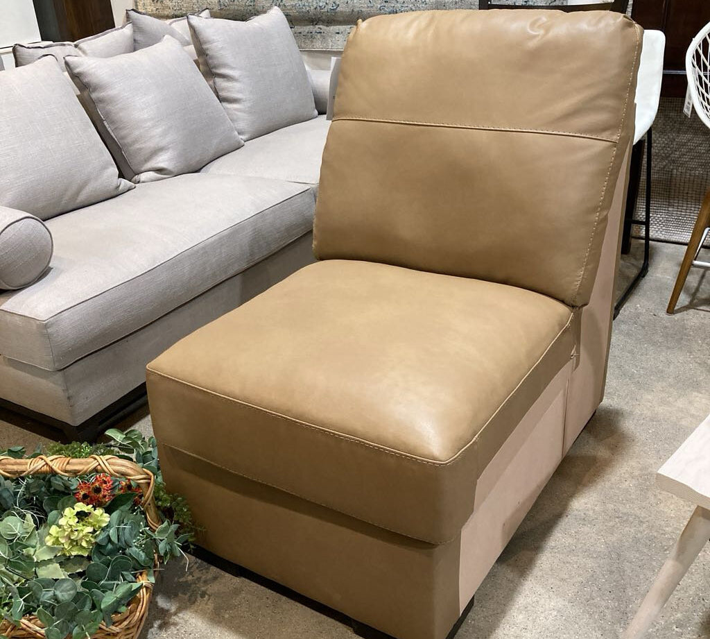 Bandon Toffee Armless Chair CHAIR 26w39d41h