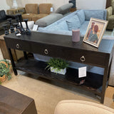 Lark 3-Drawer CONSOLE TABLE Black 65w15d32h