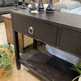 Lark 3-Drawer CONSOLE TABLE Black 65w15d32h