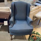 Bassett Upholstered Patterned Wingback CHAIR 28w26d42h