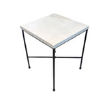 Summer Classics Italia Stone & Wrought Iron END/SIDE TABLE 18w18d22h
