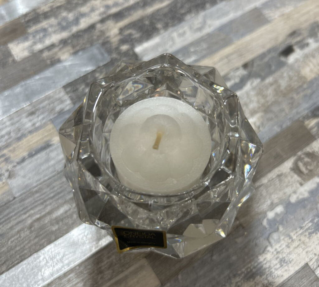 Star Bright Votive w/ Candle GIFT 3d2.5h