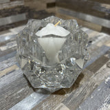 Star Bright Votive w/ Candle GIFT 3d2.5h